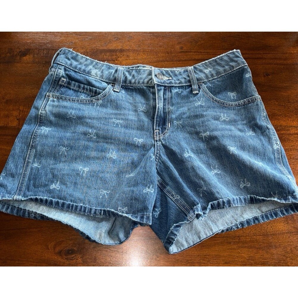 Hollister Shorts low rise baggy shorts with bows